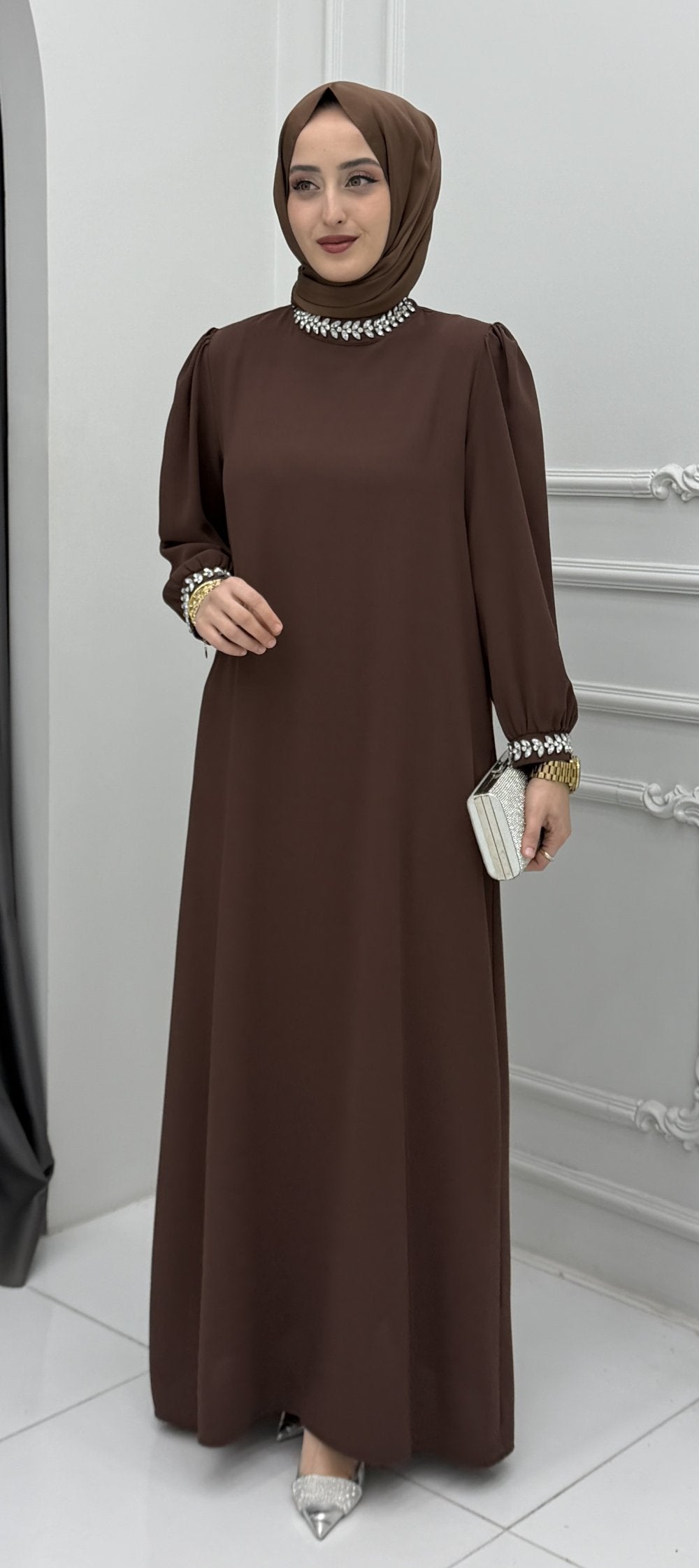 Yıldız Abiye Kahverengi